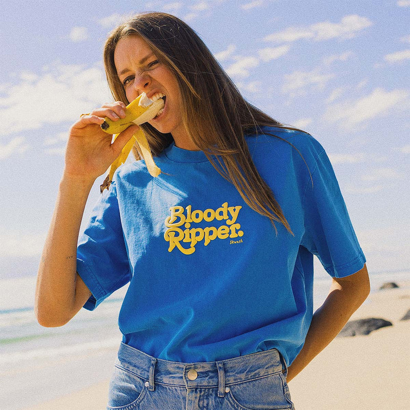 Bloody Ripper Regular Tee in Blue