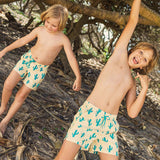 Cactus Jack Teen Swim Shorts in Yellow