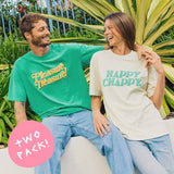 Pleasure Treasure & Happy Chappy Tee 2 Pack