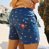 Nauti Buoy Swim Shorts in Navy