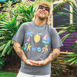 Skwosh Graphic Regular Tee in Charcoal