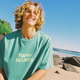 Happy As Larry Regular Tee in Green