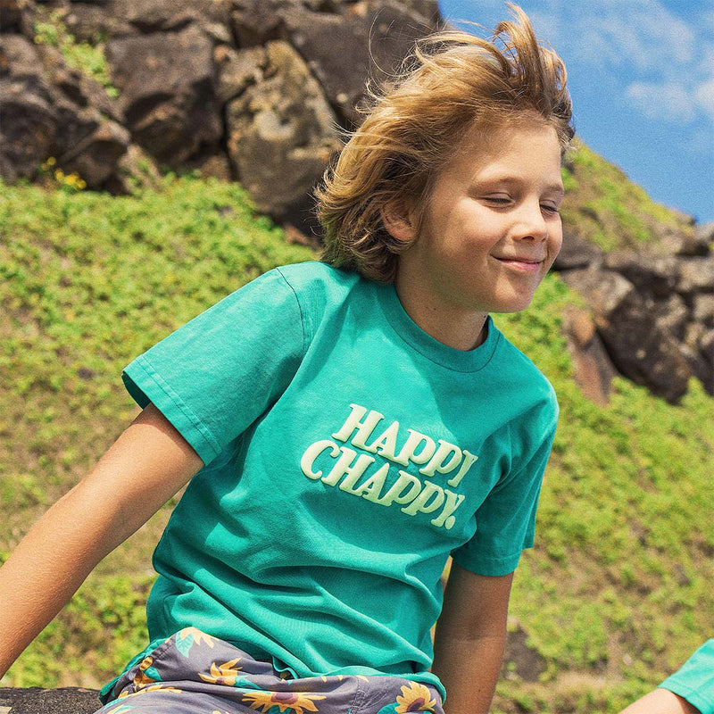 Happy Chappy Teen Regular Tee in Green