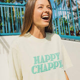 Happy Chappy Regular Tee in Ecru