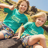 Happy Chappy Teen Regular Tee in Green