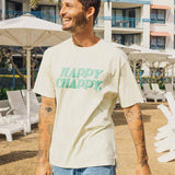 Happy Chappy Regular Tee in Ecru