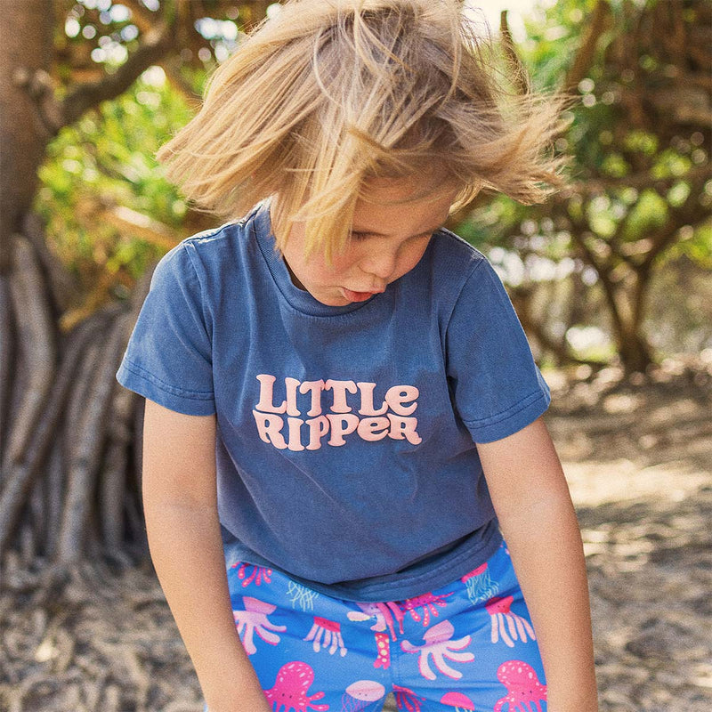 Little Ripper Junior Regular Tee in Navy