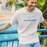 No Dramas Regular Tee in Snow Marle