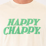 Happy Chappy Regular Tee in Ecru