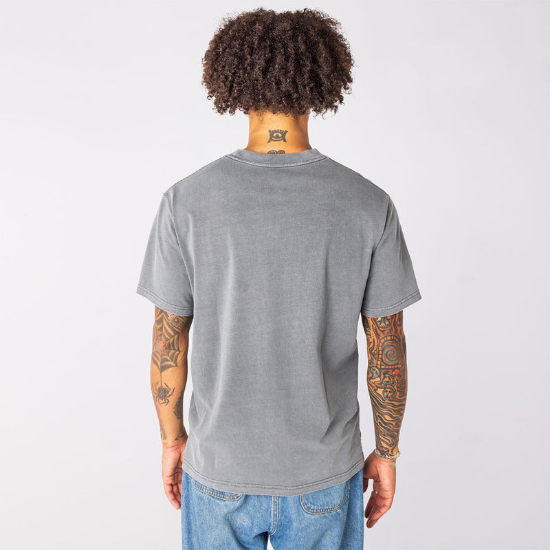 Skwosh Emblem Regular Tee in Charcoal