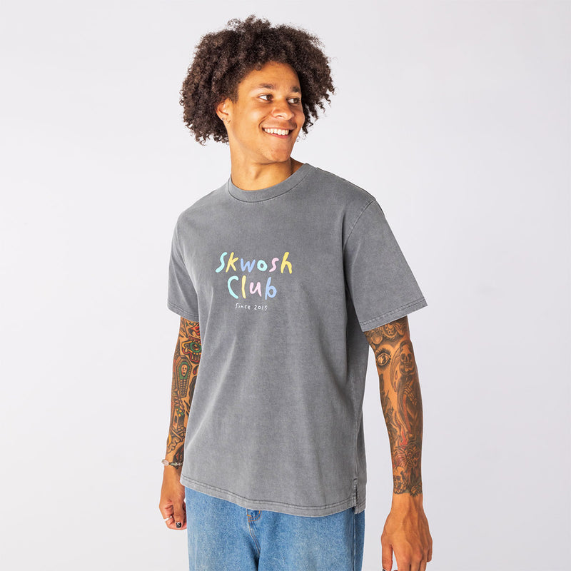 Skwosh Since 15 Regular Tee In Charcoal