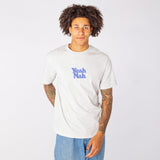 Yeah Nah Regular Tee in Snow Marl