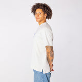 Yeah Nah Regular Tee in Snow Marle