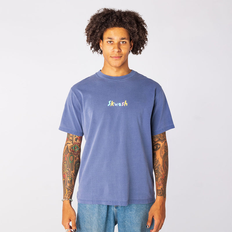 Skwosh Emblem Regular Tee In Navy