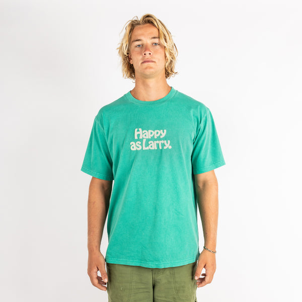 Happy As Larry Regular Tee in Green