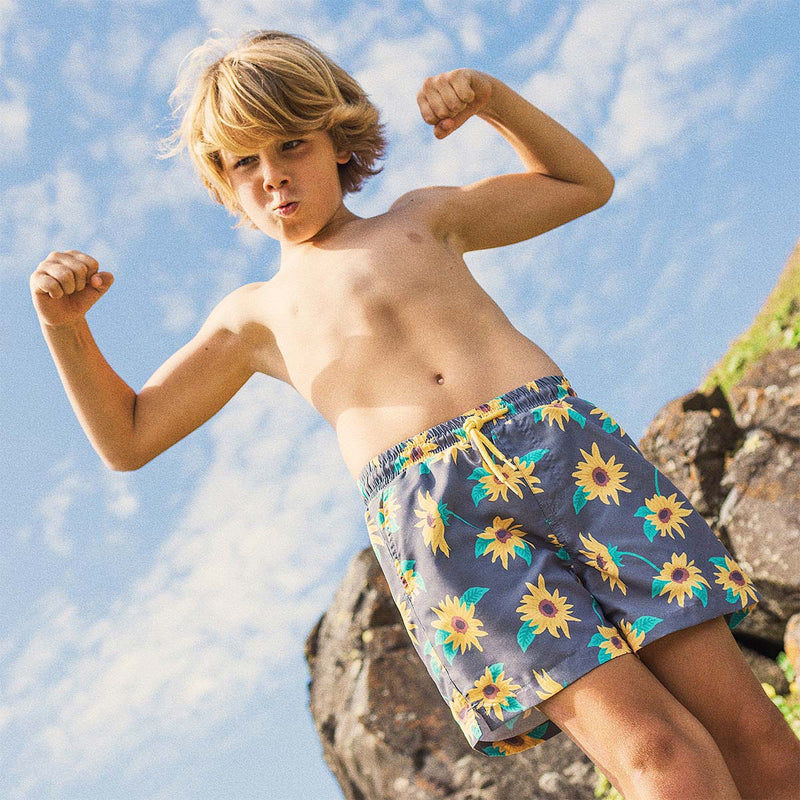 Sunny Boy Teen Swim Shorts in Charcoal