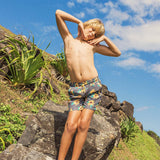 Sunny Boy Teen Swim Shorts in Charcoal