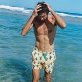 Cactus Jack Swim Shorts in Yellow