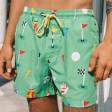 In The Hole Swim Shorts in Green