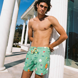 In The Hole Swim Shorts in Green