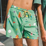 In The Hole Swim Shorts in Green